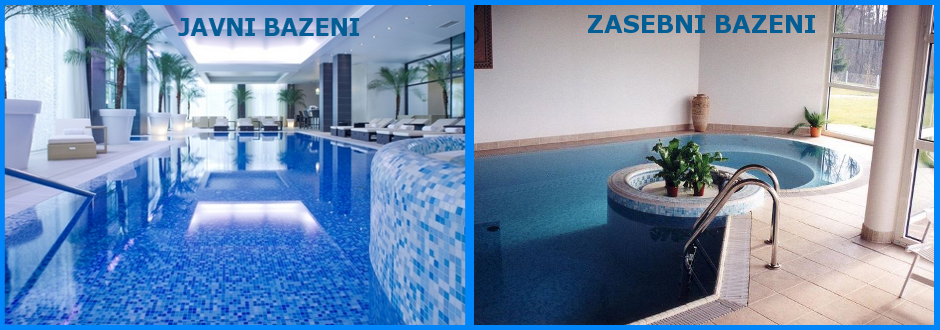 Javni in zasebni bazeni